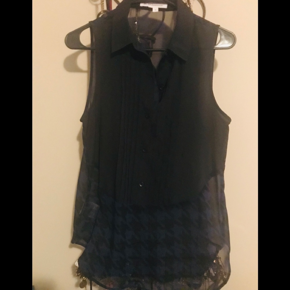 BCBG Sheer Style Shirt